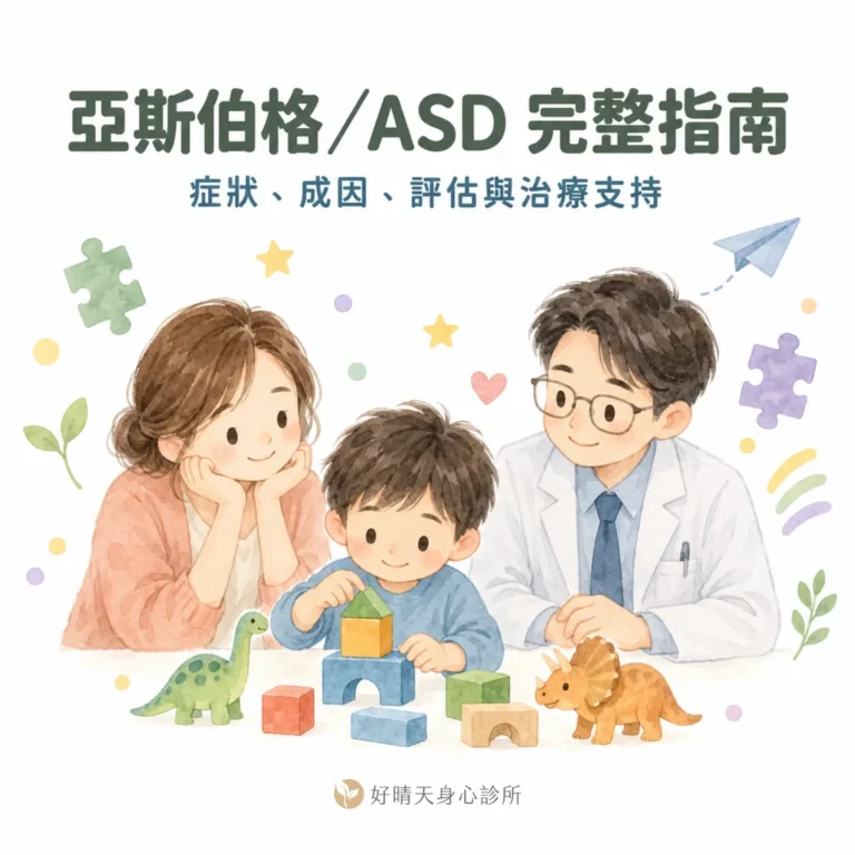 亞斯伯格／ASD 完整指南：症狀、成因、評估與治療支持