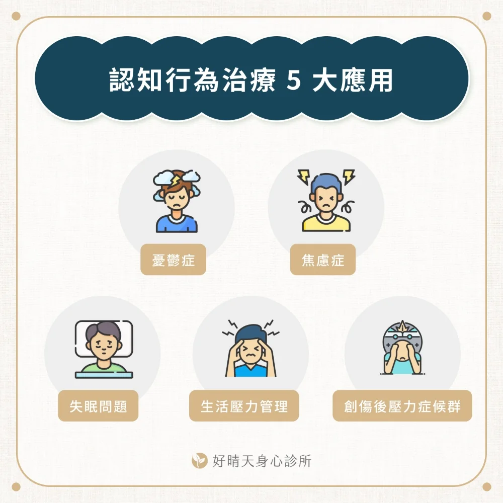 認知行為治療 5 大應用
