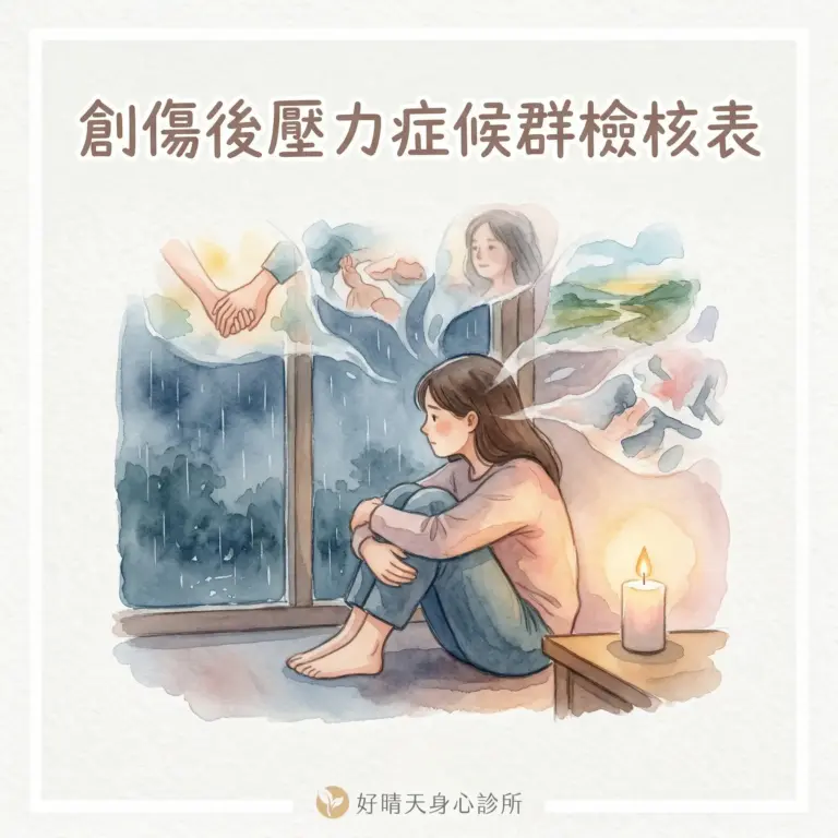創傷後壓力症候群檢核表_台中身心科