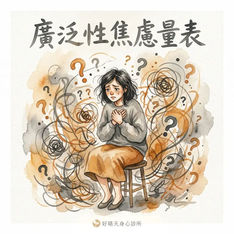 廣泛性焦慮量表_好晴天身心診所