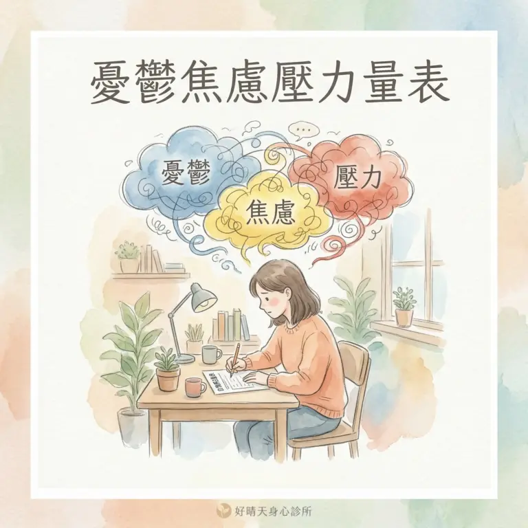憂鬱焦慮壓力量表_好晴天身心診所