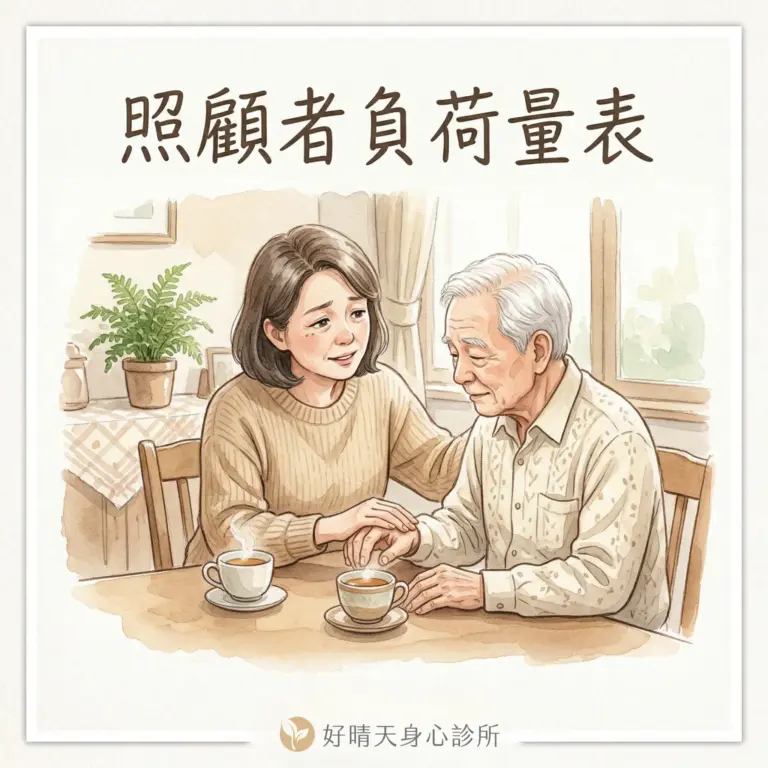 照顧者負荷量表_台中身心科