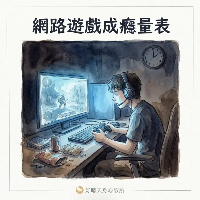 網路遊戲成癮量表_好晴天身心診所
