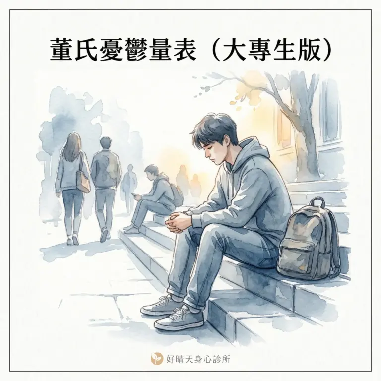 董氏憂鬱量表_好晴天身心診所