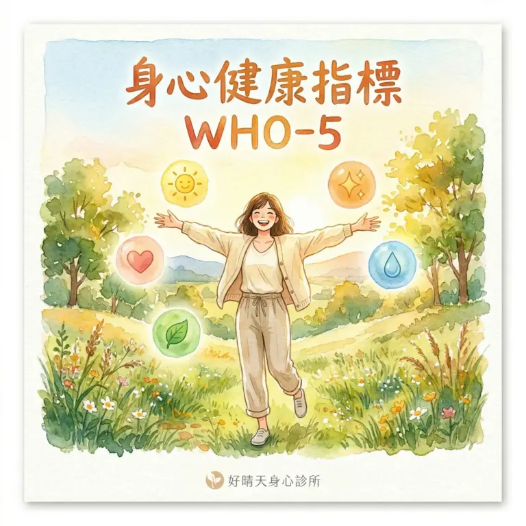 WHO-5 身心健康指標_台中身心科