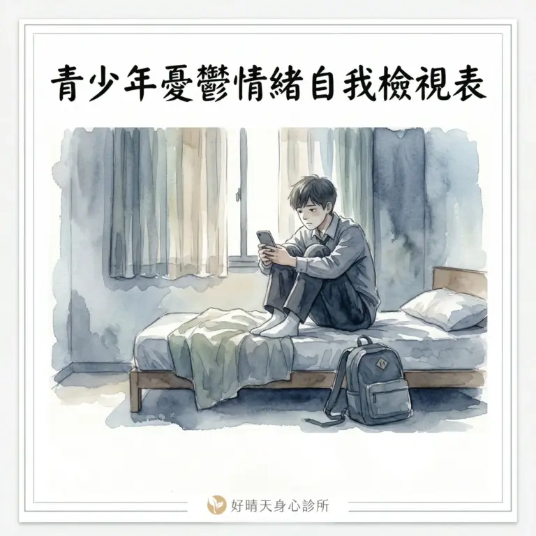 青少年憂鬱情緒自我檢視表_好晴天身心診所